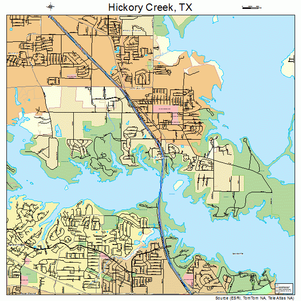 Hickory Creek, TX street map