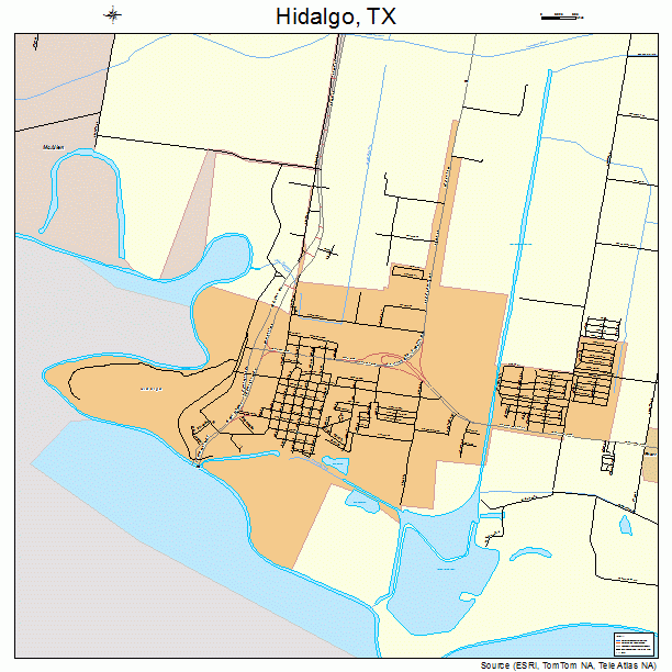 Hidalgo, TX street map