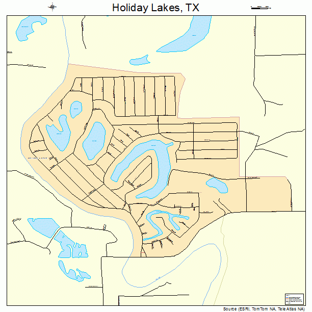Holiday Lakes, TX street map