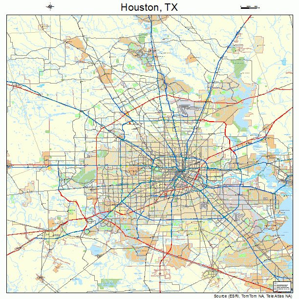 Houston, TX street map