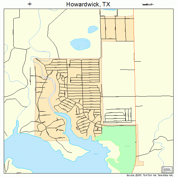 Howardwick, TX street map