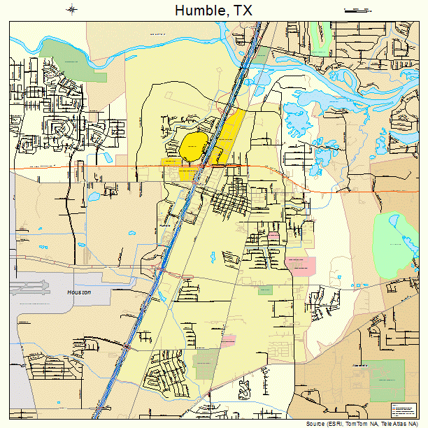 Humble, TX street map