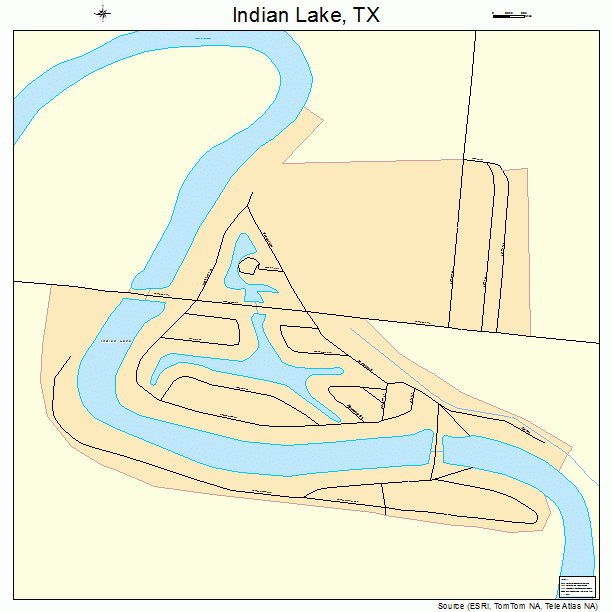 Indian Lake, TX street map