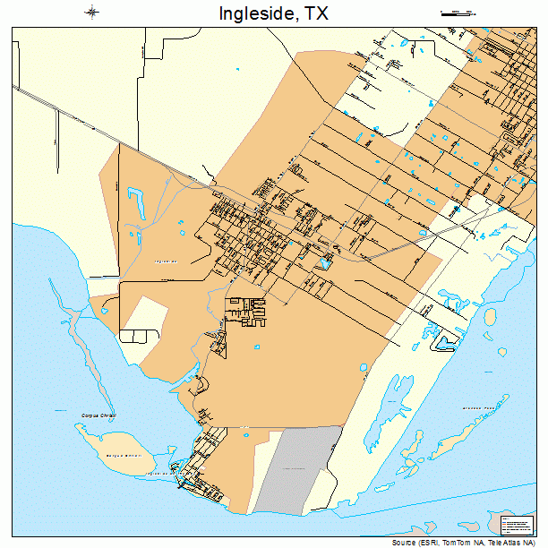 Ingleside, TX street map