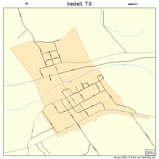 Iredell, TX street map