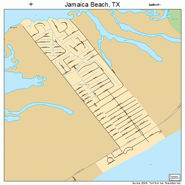 Jamaica Beach, TX street map