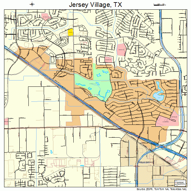 Jersey Village, TX street map