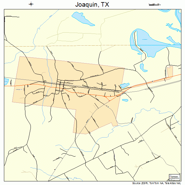 Joaquin, TX street map