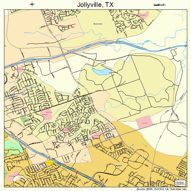 Jollyville, TX street map