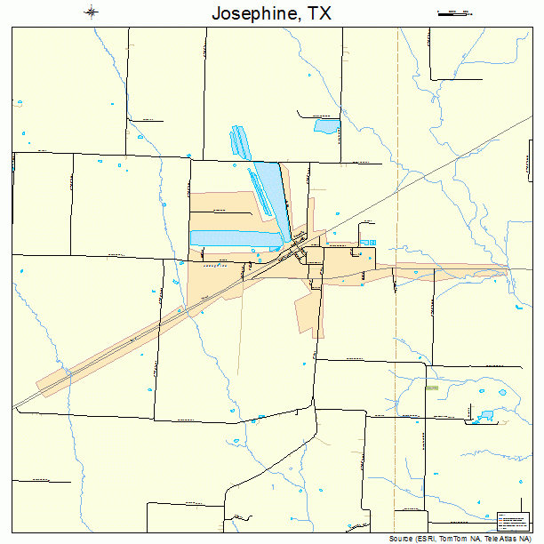 Josephine, TX street map