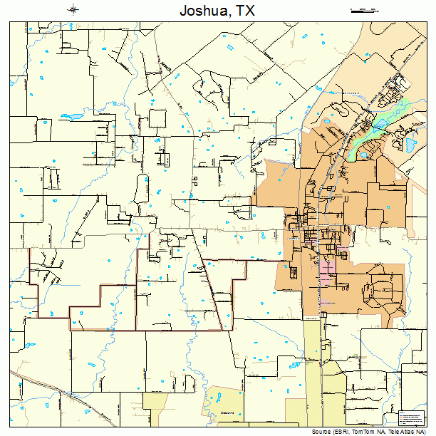 Joshua, TX street map