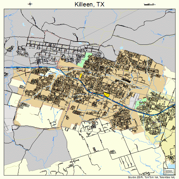 Killeen, TX street map