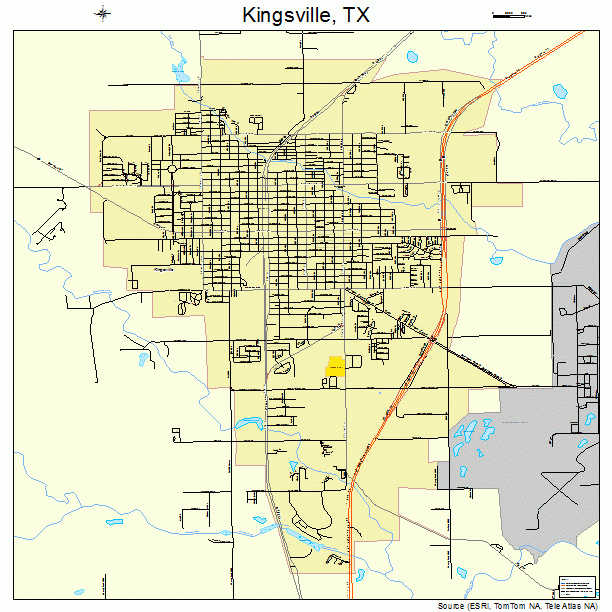 Kingsville, TX street map
