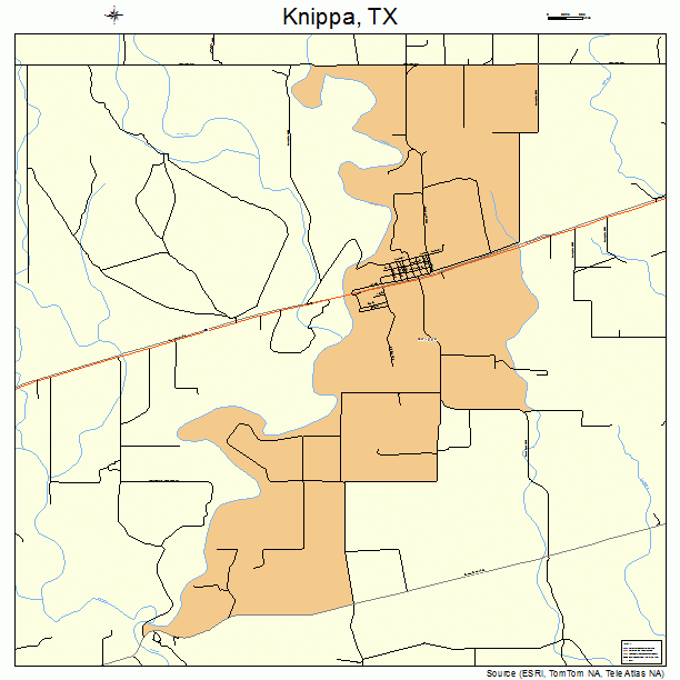Knippa, TX street map