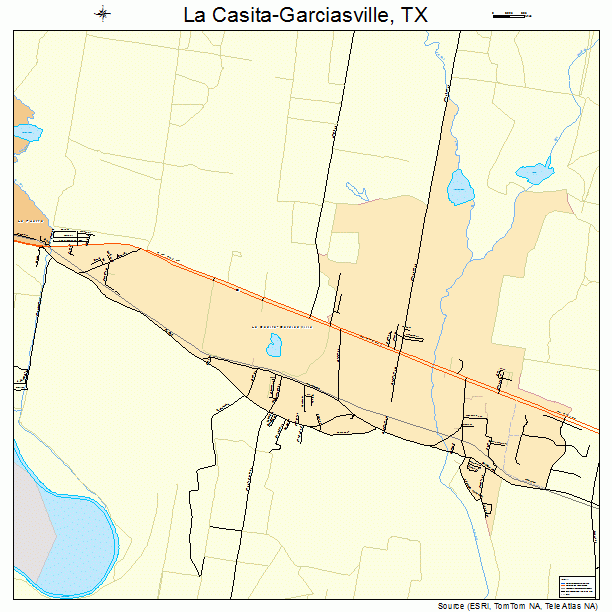 La Casita-Garciasville, TX street map
