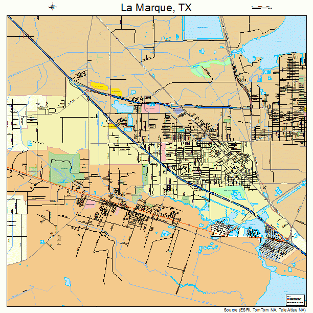 La Marque, TX street map