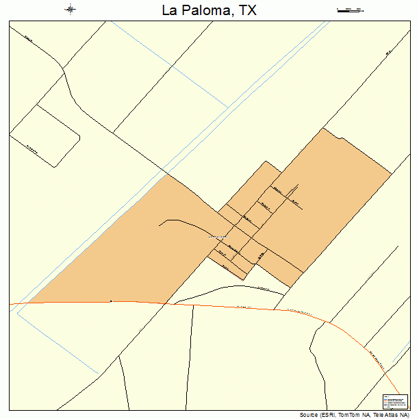 La Paloma, TX street map