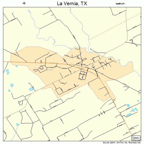 La Vernia, TX street map