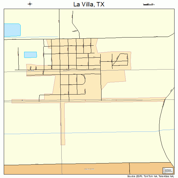 La Villa, TX street map