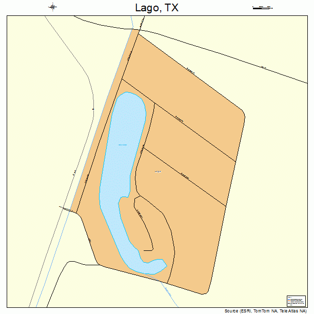 Lago, TX street map