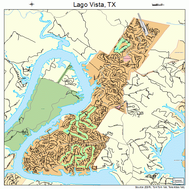 Lago Vista, TX street map