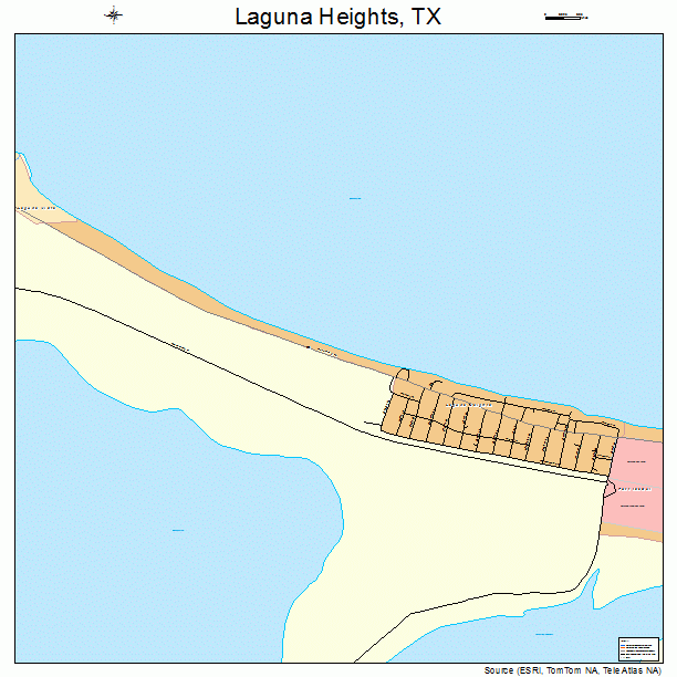Laguna Heights, TX street map