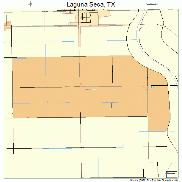 Laguna Seca, TX street map