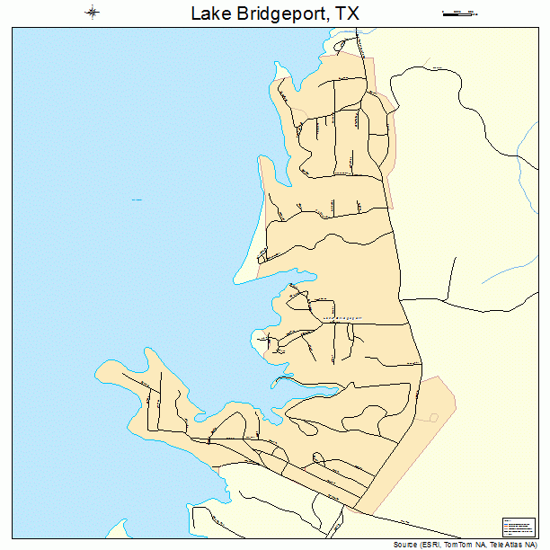 Lake Bridgeport, TX street map