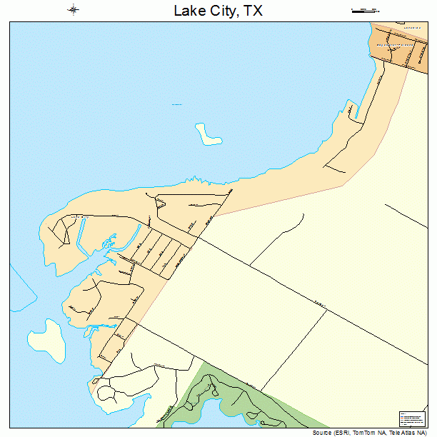 Lake City, TX street map