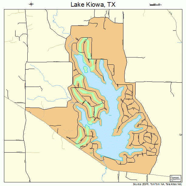Lake Kiowa, TX street map