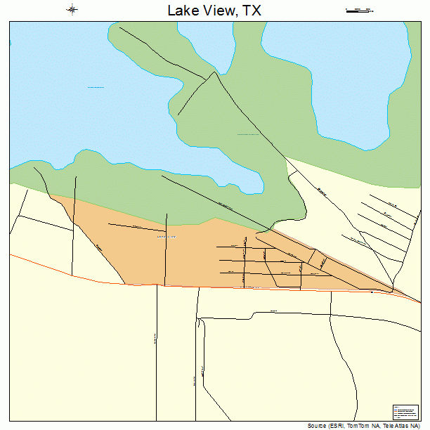 Lake View, TX street map