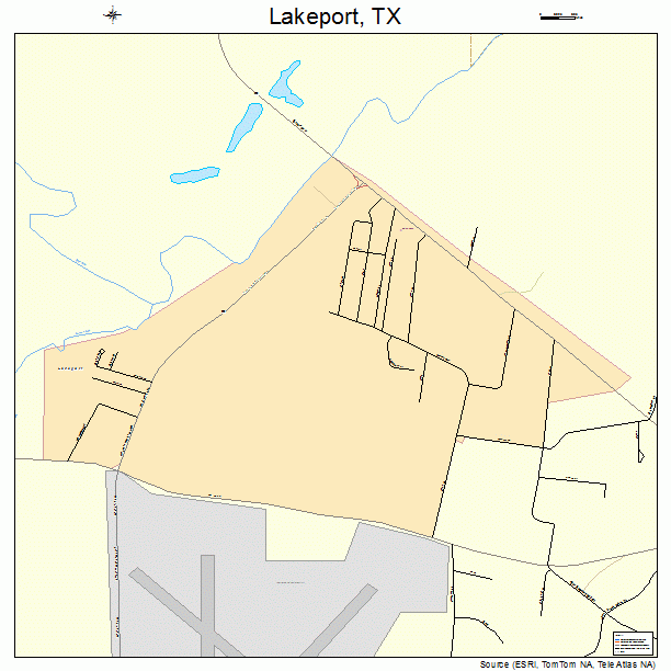 Lakeport, TX street map