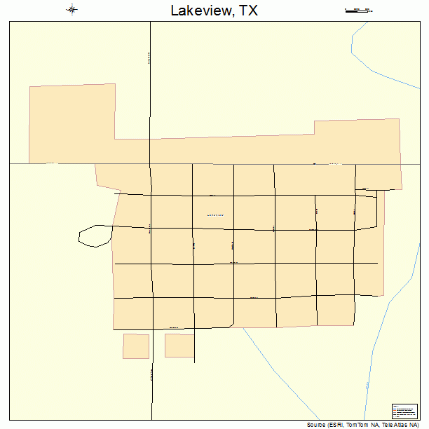 Lakeview, TX street map