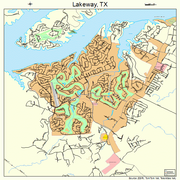 Lakeway, TX street map