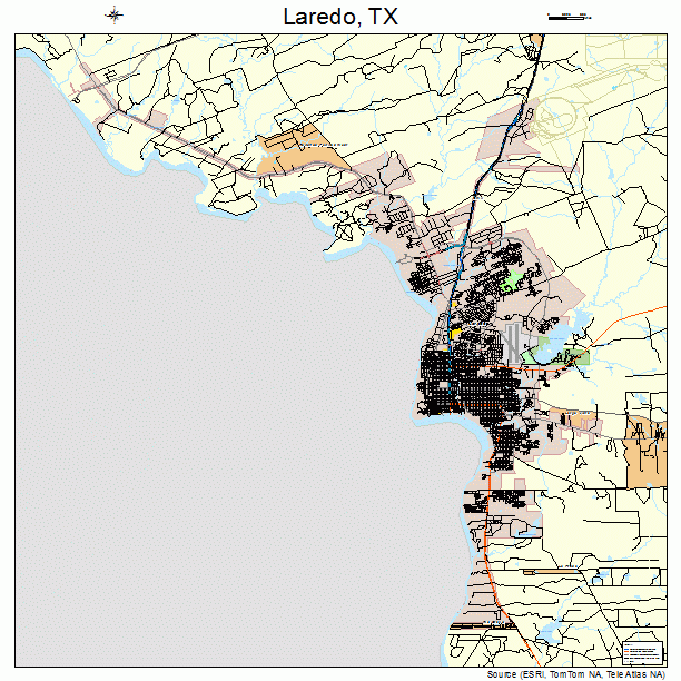 Laredo, TX street map