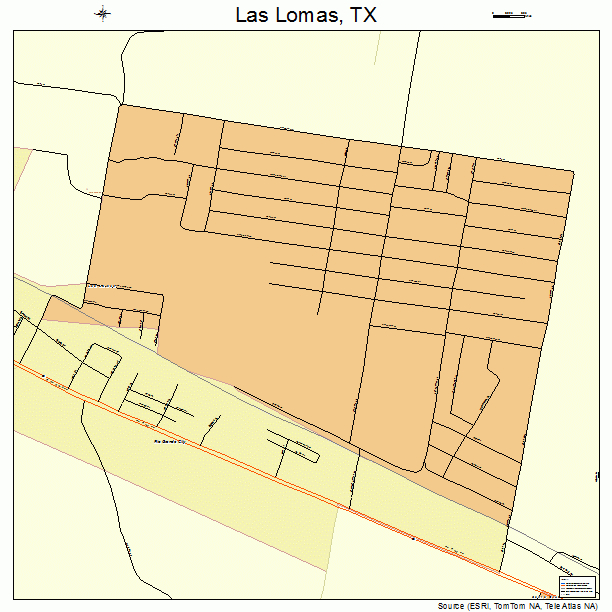 Las Lomas, TX street map