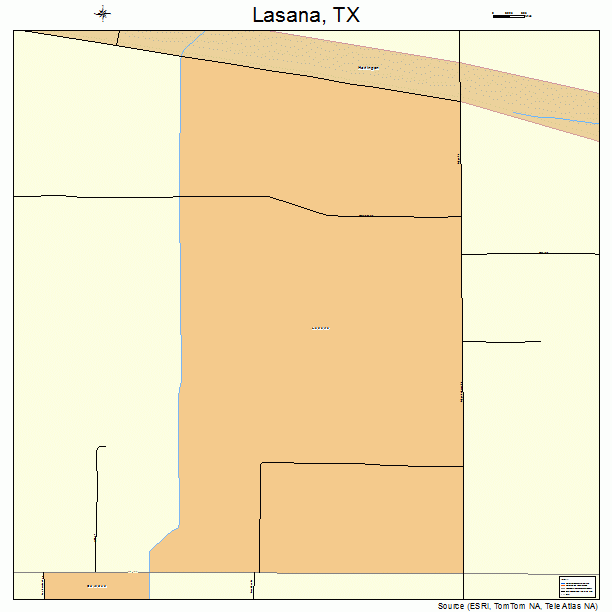 Lasana, TX street map