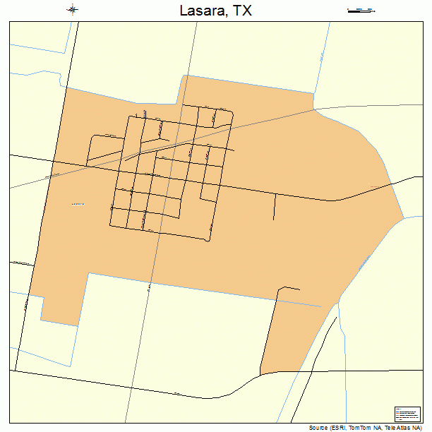 Lasara, TX street map