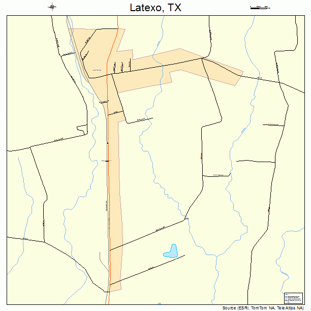 Latexo, TX street map