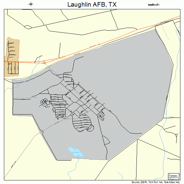 Laughlin AFB, TX street map