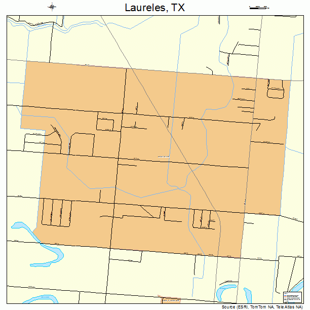 Laureles, TX street map