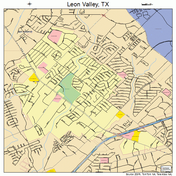 Leon Valley, TX street map