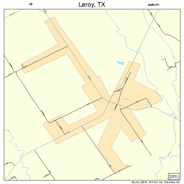 Leroy, TX street map
