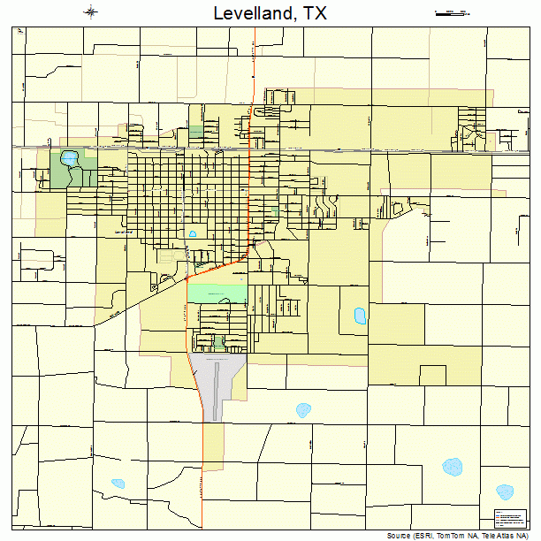 Levelland, TX street map