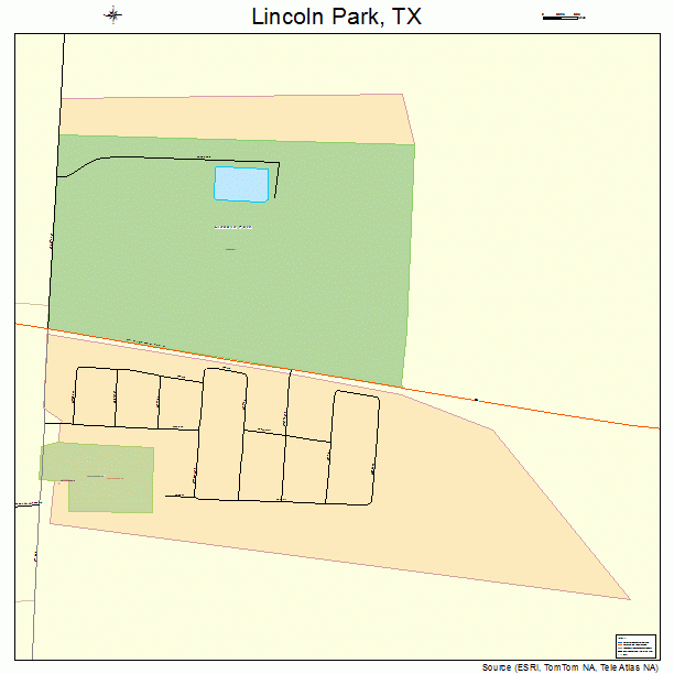 Lincoln Park, TX street map