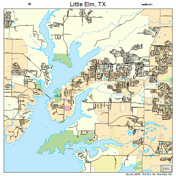 Little Elm, TX street map