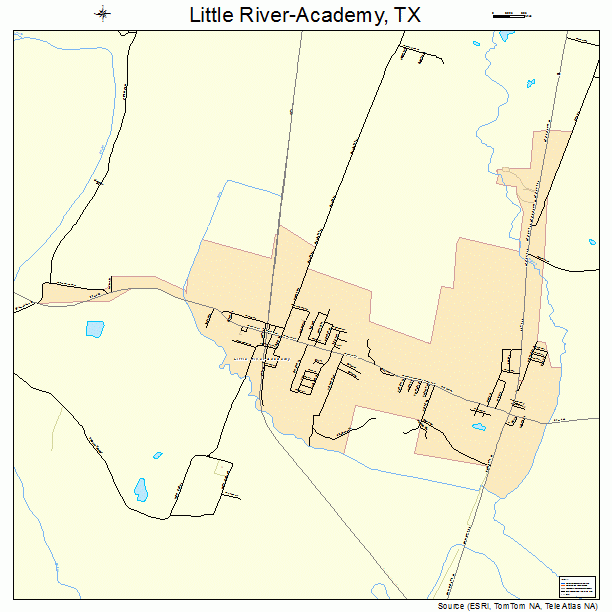 Little River-Academy, TX street map