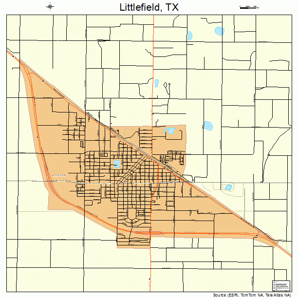 Littlefield, TX street map