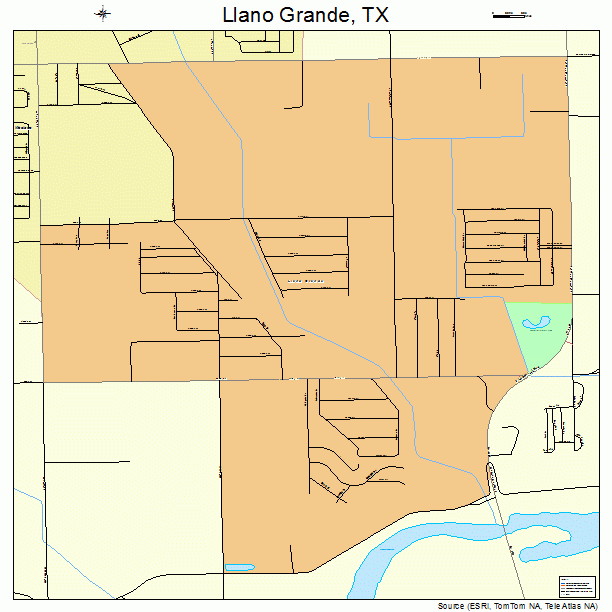 Llano Grande, TX street map