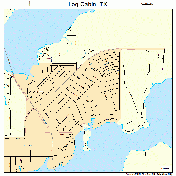 Log Cabin, TX street map